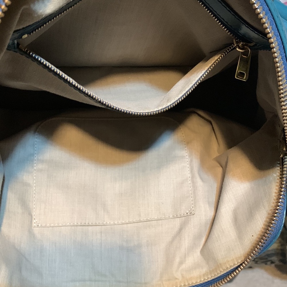 Large Marc Jacobs - Teal Color Leather Purse Hand/Shoulder Bag - Picture 13 of 15